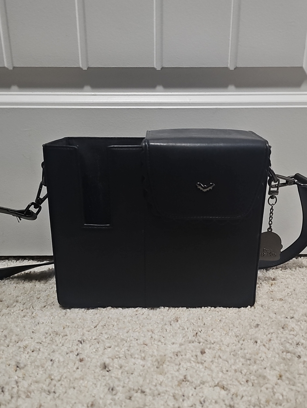Kaye Gabrielle Black Crossbody Bag Custom Fit For Stanley Tumblers